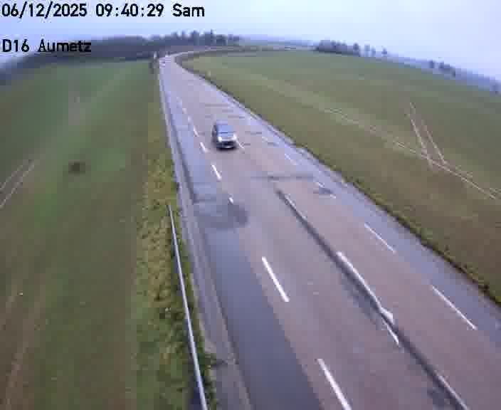 Webcam sur la D16 à Aumetz. Vue orientée vers A30
