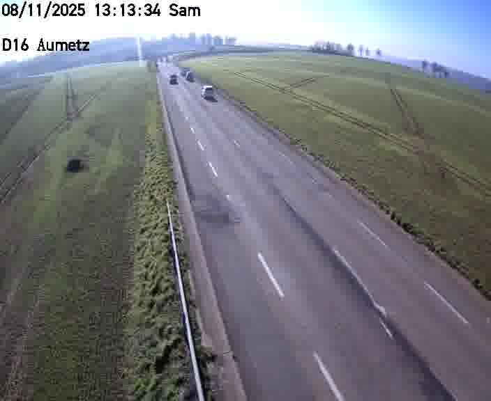 Webcam sur la D16 à Aumetz. Vue orientée vers A30