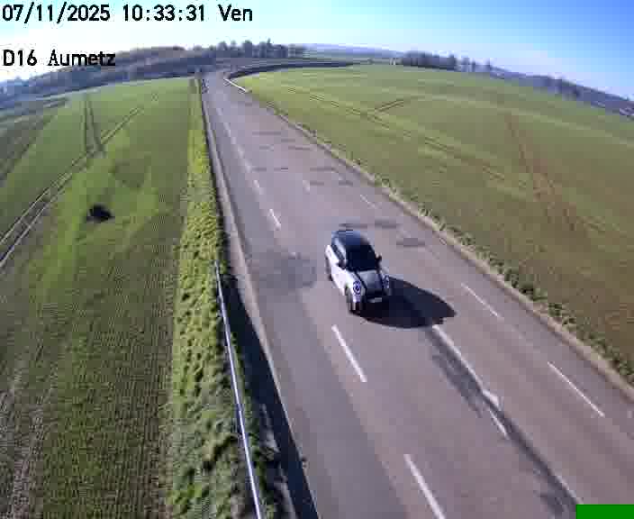 Webcam sur la D16 à Aumetz. Vue orientée vers A30
