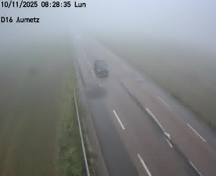 Webcam sur la D16 à Aumetz. Vue orientée vers A30