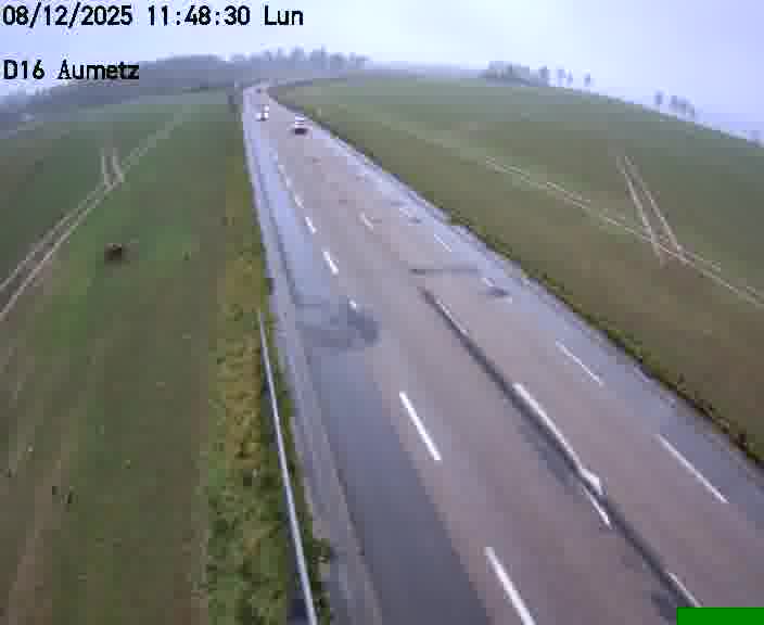 Webcam sur la D16 à Aumetz. Vue orientée vers A30