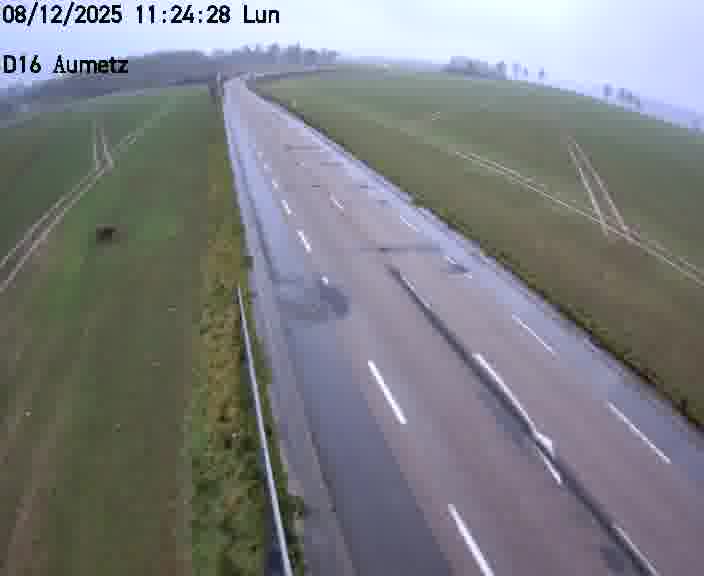 Webcam sur la D16 à Aumetz. Vue orientée vers A30