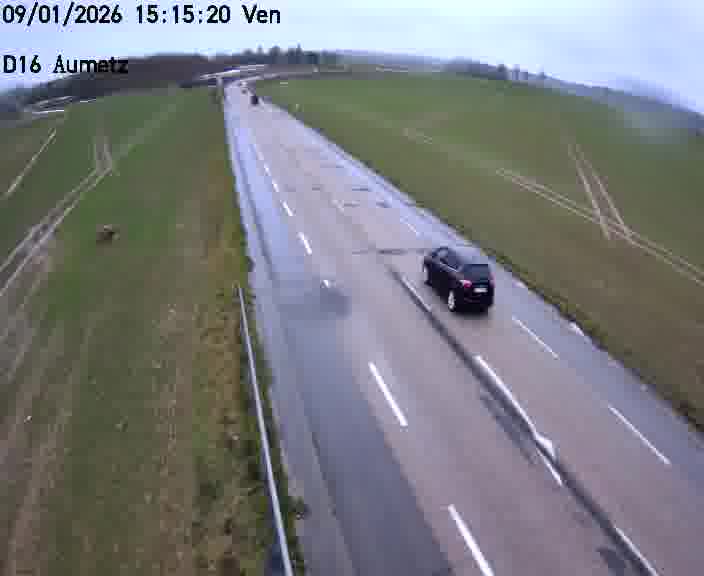 Webcam sur la D16 à Aumetz. Vue orientée vers A30