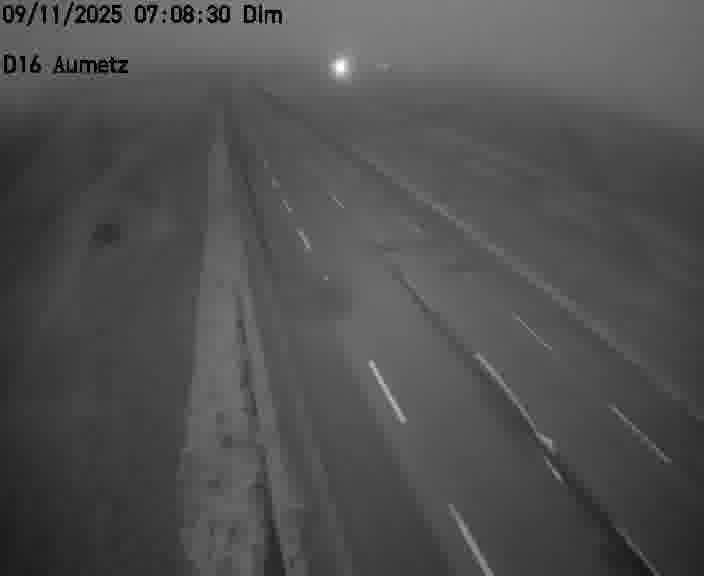 Webcam sur la D16 à Aumetz. Vue orientée vers A30
