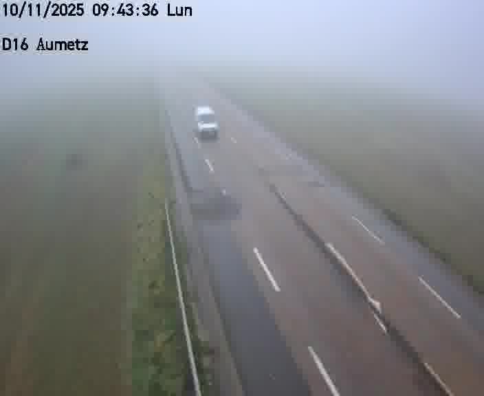 Webcam sur la D16 à Aumetz. Vue orientée vers A30