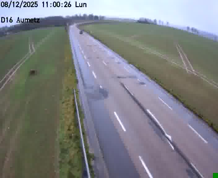 Webcam sur la D16 à Aumetz. Vue orientée vers A30