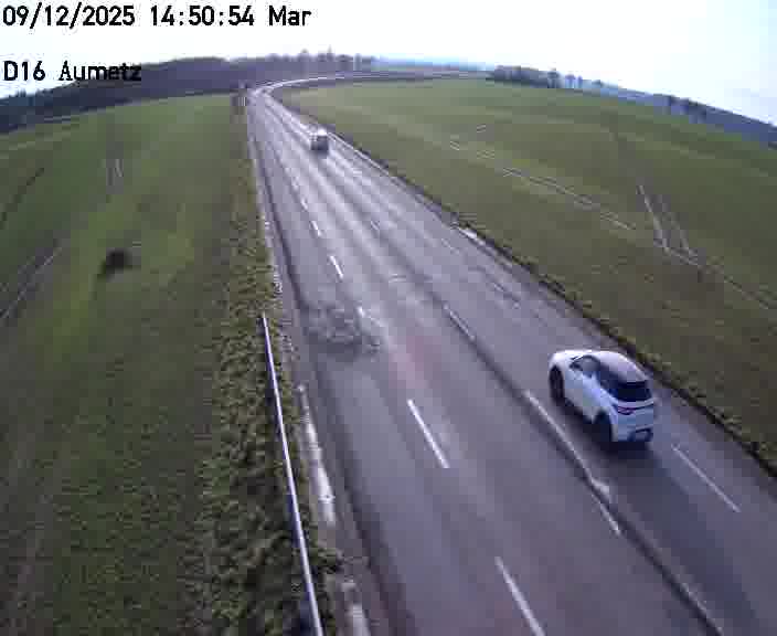 Webcam sur la D16 à Aumetz. Vue orientée vers A30