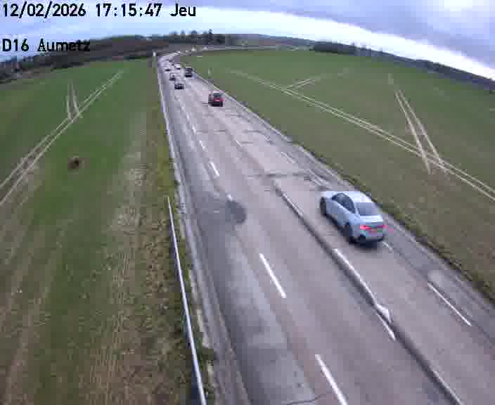 Webcam sur la D16 à Aumetz. Vue orientée vers A30