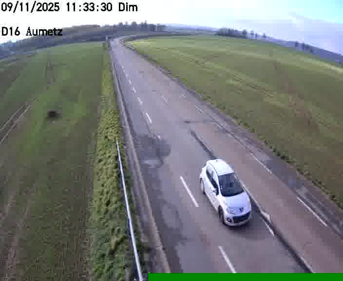 Webcam sur la D16 à Aumetz. Vue orientée vers A30