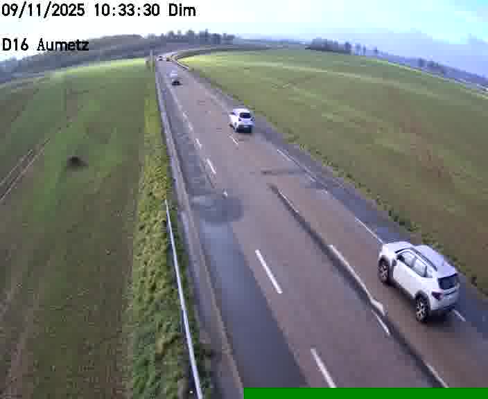 Webcam sur la D16 à Aumetz. Vue orientée vers A30