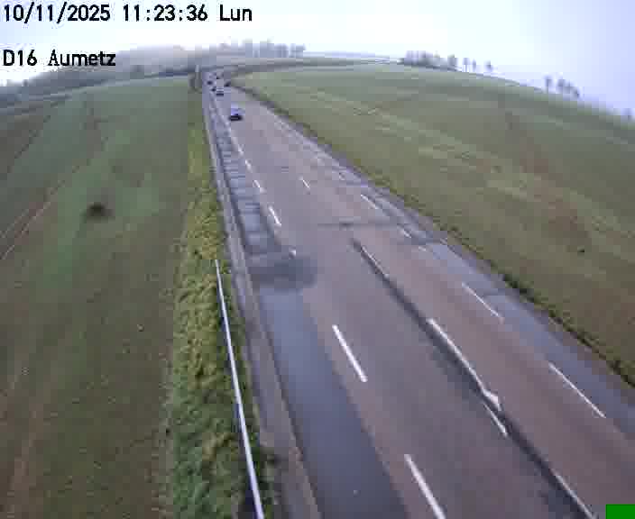 Webcam sur la D16 à Aumetz. Vue orientée vers A30