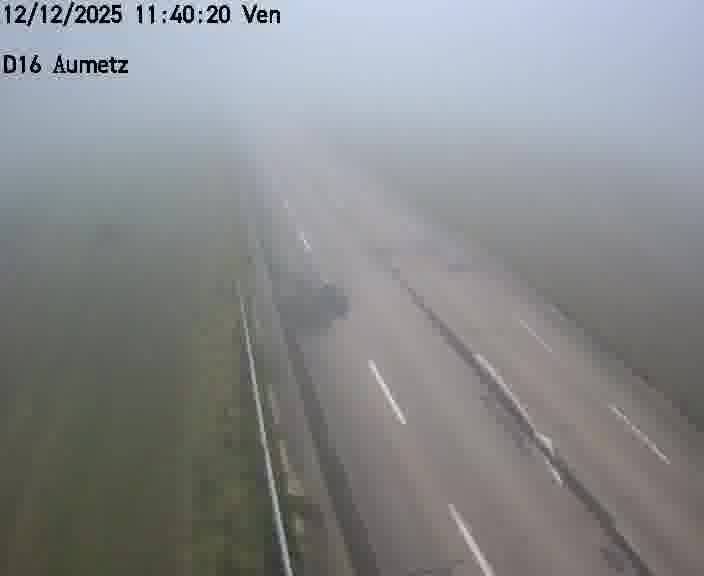 Webcam sur la D16 à Aumetz. Vue orientée vers A30