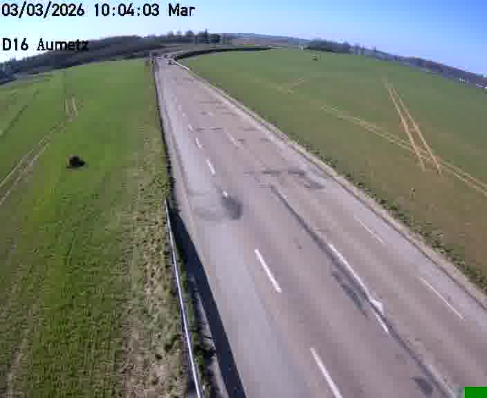 Webcam sur la D16 à Aumetz. Vue orientée vers A30