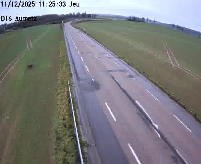 Webcam sur la D16 à Aumetz. Vue orientée vers A30