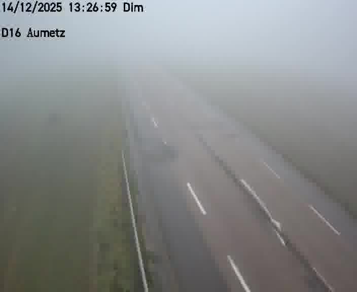Webcam sur la D16 à Aumetz. Vue orientée vers A30