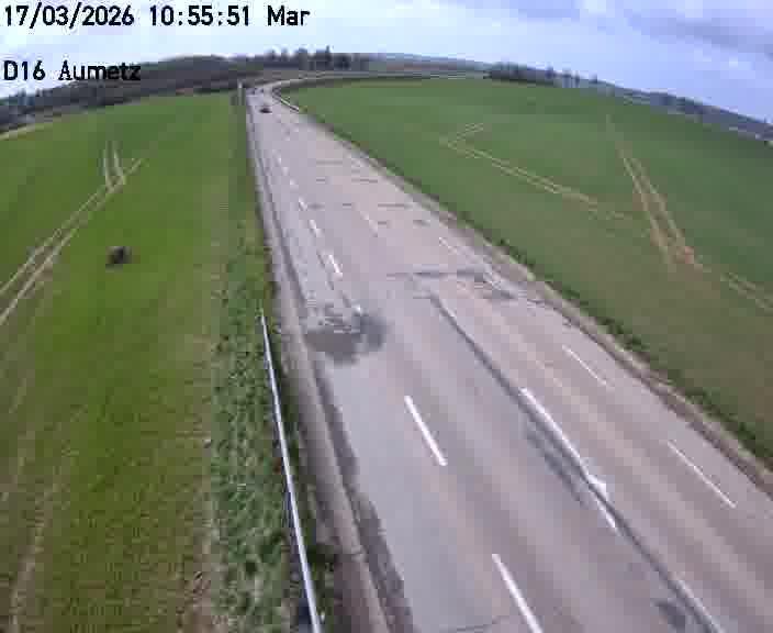Webcam sur la D16 à Aumetz. Vue orientée vers A30