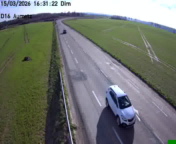 Webcam sur la D16 à Aumetz. Vue orientée vers A30