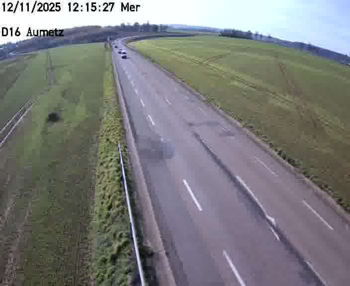 Webcam sur la D16 à Aumetz. Vue orientée vers A30
