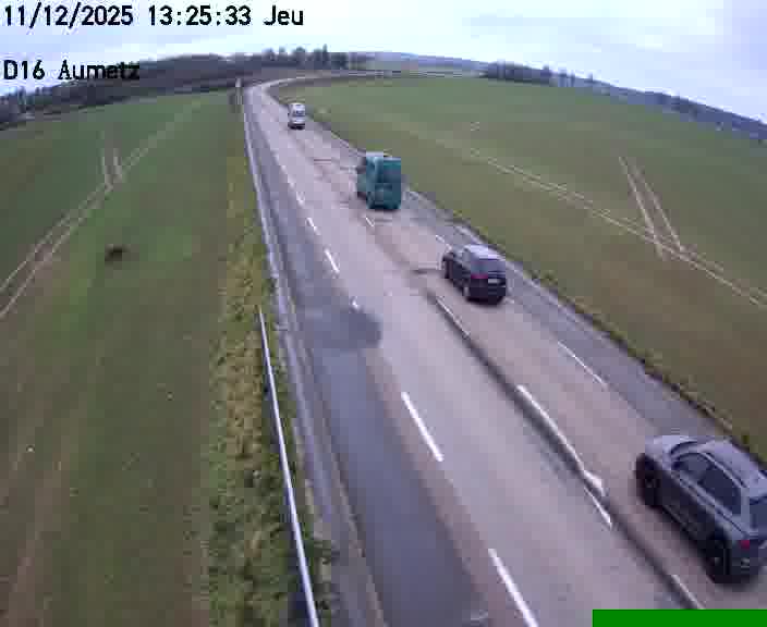 Webcam sur la D16 à Aumetz. Vue orientée vers A30