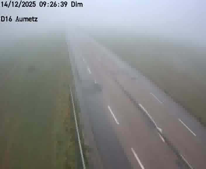 Webcam sur la D16 à Aumetz. Vue orientée vers A30