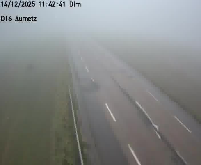 Webcam sur la D16 à Aumetz. Vue orientée vers A30