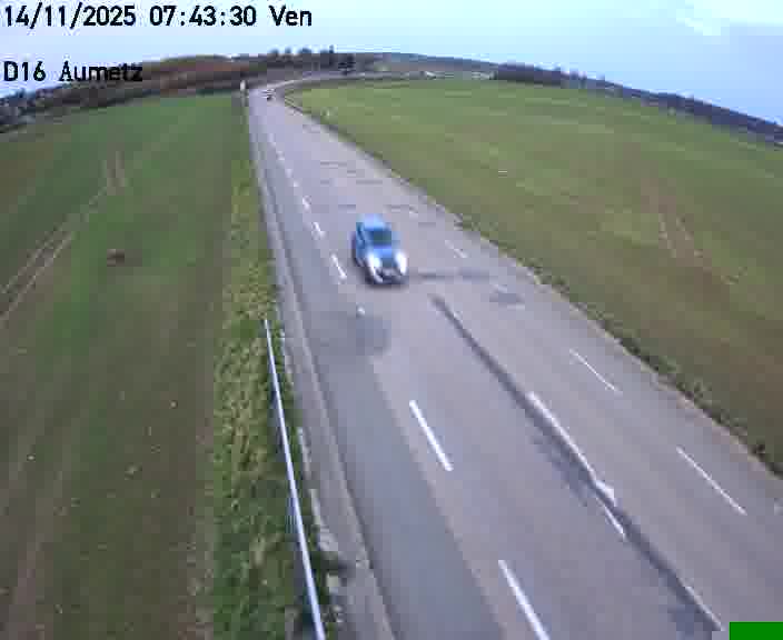 Webcam sur la D16 à Aumetz. Vue orientée vers A30