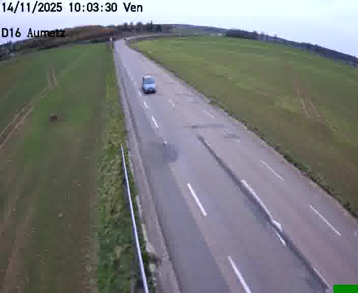 Webcam sur la D16 à Aumetz. Vue orientée vers A30