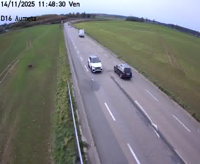 Webcam sur la D16 à Aumetz. Vue orientée vers A30