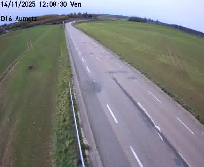 Webcam sur la D16 à Aumetz. Vue orientée vers A30