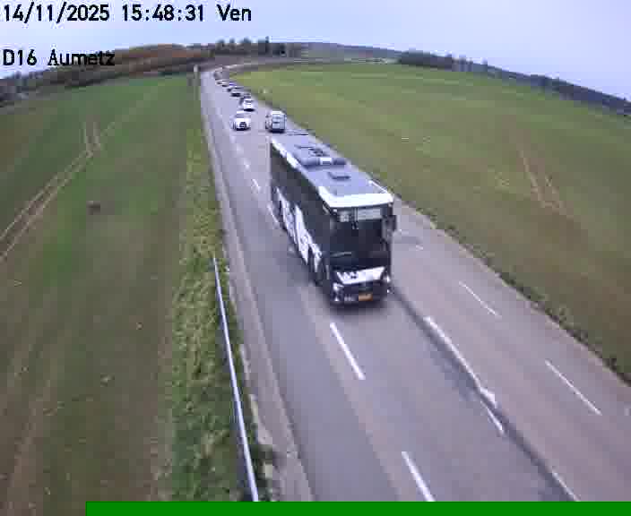 Webcam sur la D16 à Aumetz. Vue orientée vers A30