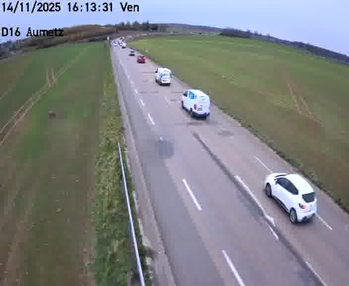 Webcam sur la D16 à Aumetz. Vue orientée vers A30