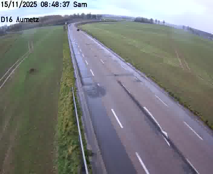Webcam sur la D16 à Aumetz. Vue orientée vers A30