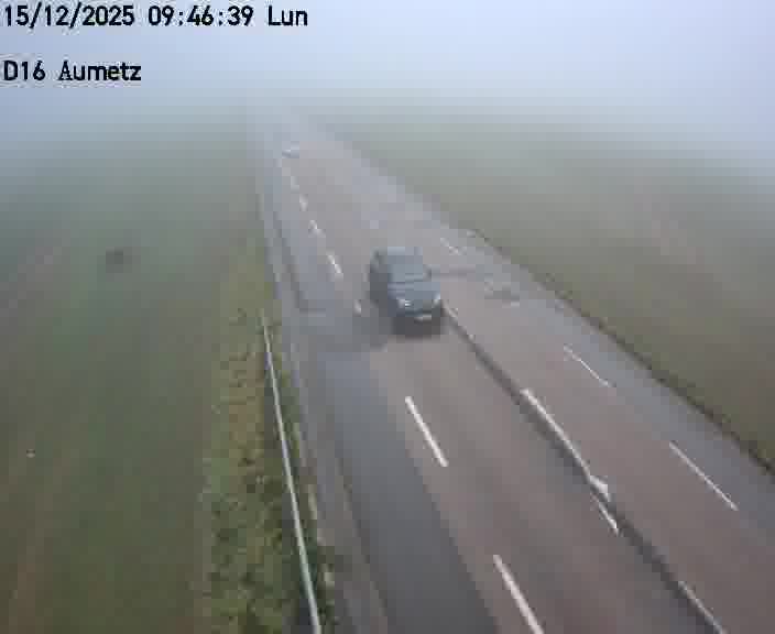 Webcam sur la D16 à Aumetz. Vue orientée vers A30