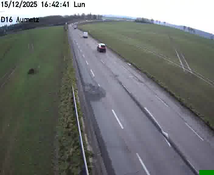 Webcam sur la D16 à Aumetz. Vue orientée vers A30