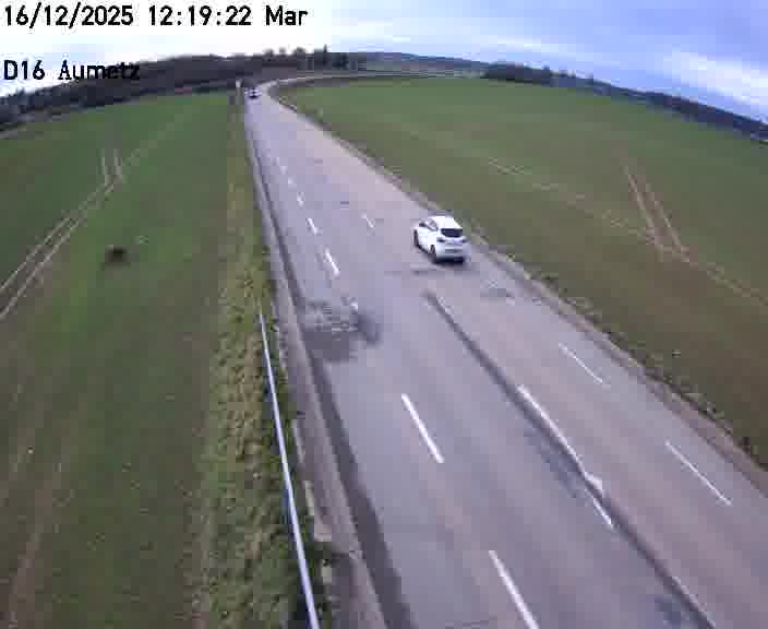 Webcam sur la D16 à Aumetz. Vue orientée vers A30