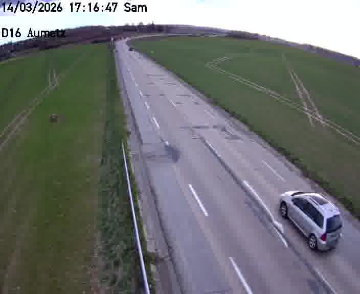 Webcam sur la D16 à Aumetz. Vue orientée vers A30
