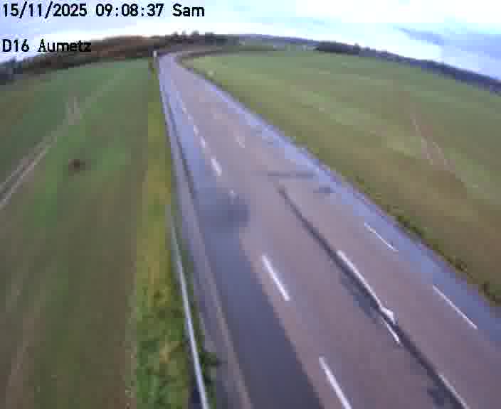 Webcam sur la D16 à Aumetz. Vue orientée vers A30