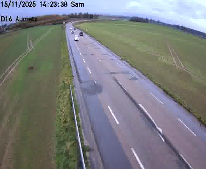 Webcam sur la D16 à Aumetz. Vue orientée vers A30