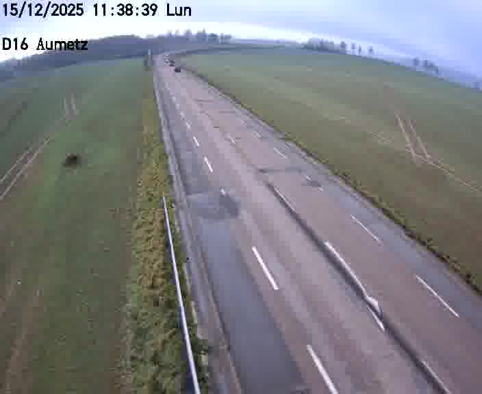 Webcam sur la D16 à Aumetz. Vue orientée vers A30