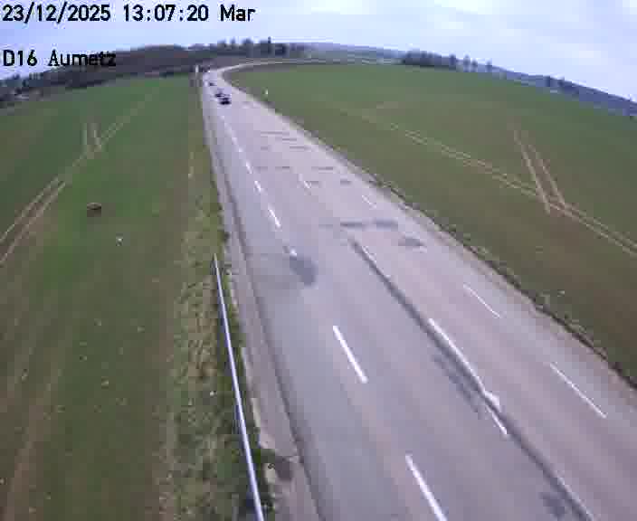 Webcam sur la D16 à Aumetz. Vue orientée vers A30