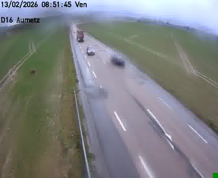Webcam sur la D16 à Aumetz. Vue orientée vers A30