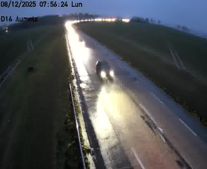 Webcam sur la D16 à Aumetz. Vue orientée vers A30