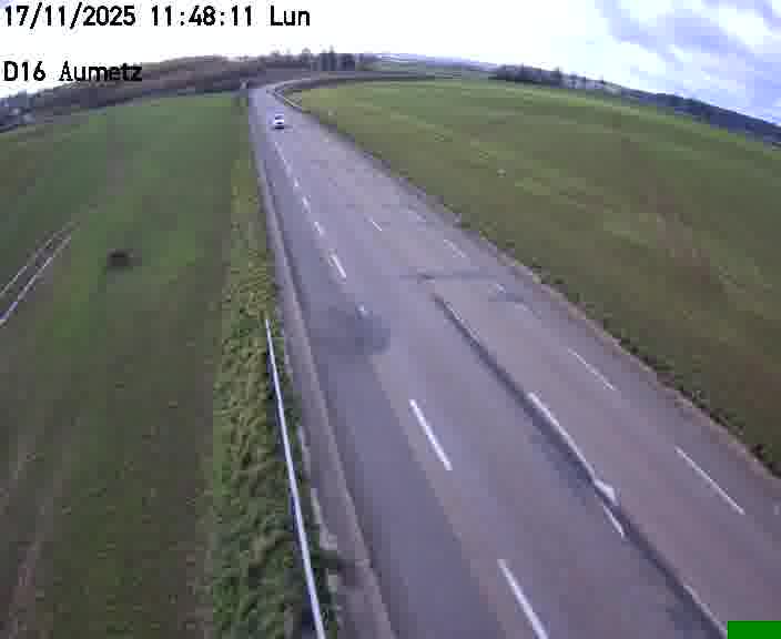 Webcam sur la D16 à Aumetz. Vue orientée vers A30