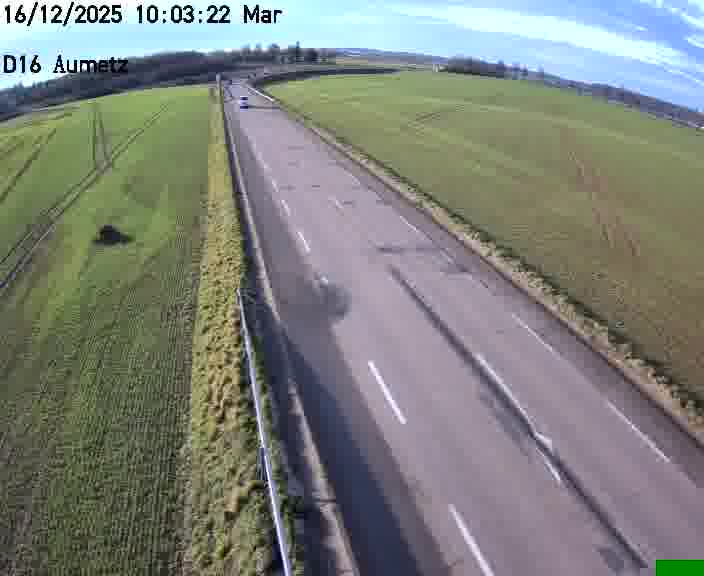Webcam sur la D16 à Aumetz. Vue orientée vers A30