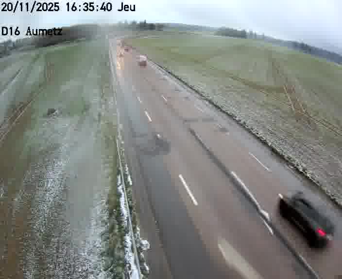 Webcam sur la D16 à Aumetz. Vue orientée vers A30