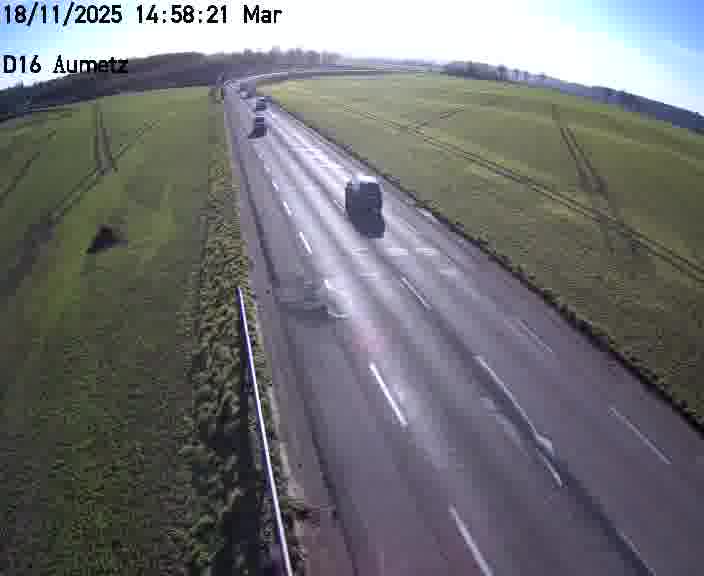 Webcam sur la D16 à Aumetz. Vue orientée vers A30