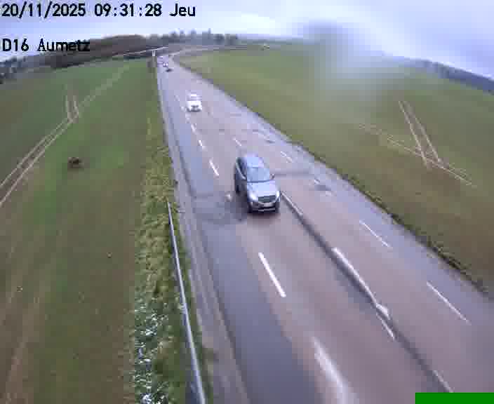 Webcam sur la D16 à Aumetz. Vue orientée vers A30
