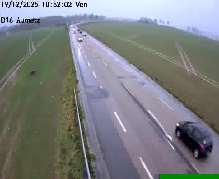 Webcam sur la D16 à Aumetz. Vue orientée vers A30