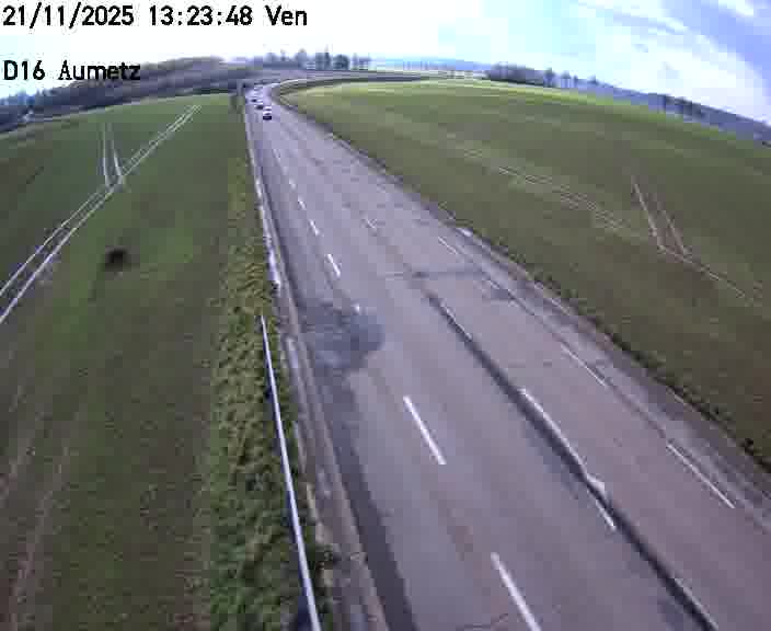 Webcam sur la D16 à Aumetz. Vue orientée vers A30