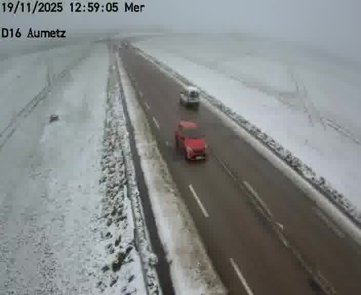 Webcam sur la D16 à Aumetz. Vue orientée vers A30